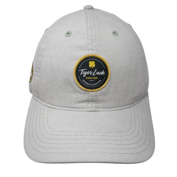 Tiger Luck Live Lucky Slideback Baseball Cap Gray OS Adjustable Black Clover - Picture 1 of 10